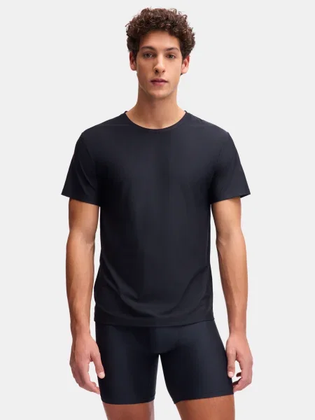 Tricou Under Armour plasă cu decolteu în U negru