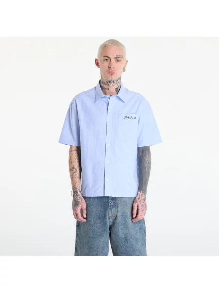 Риза Daily Paper Script Ss Shirt Blue M синьо