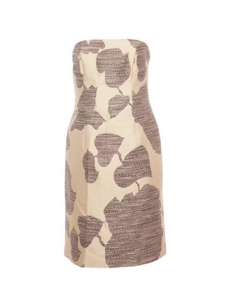 Dzianinowa sukienka mini Boss Green Hugo Boss bez ramiączek garniturowa zielona