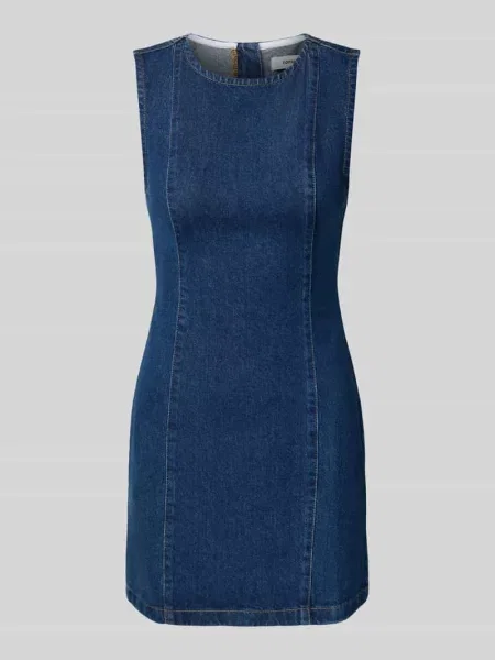 Sukienka jeansowa z okrągłym dekoltem model LIV' Topshop niebieska