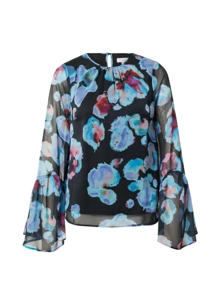 Warehouse Blúzka tmavomodrá / svetlomodrá / mätová / lesného ovocia