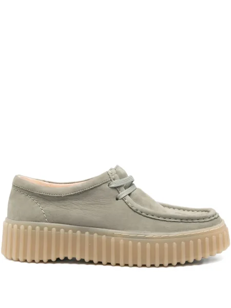 Pantofi derby Clarks verde