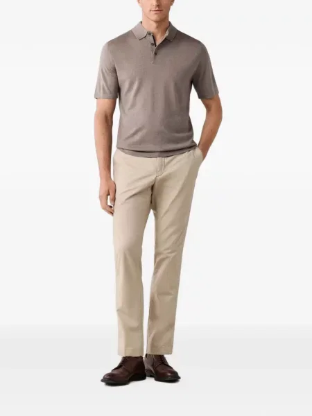 Πλεκτό μικρός polo Hackett London γκρι