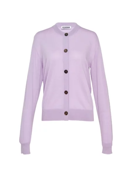 Cardigan Jil Sander tricotate violet