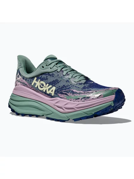 Дамски обувки за бягане HOKA Stinson 7 rosemary/fragrant lilac синьо