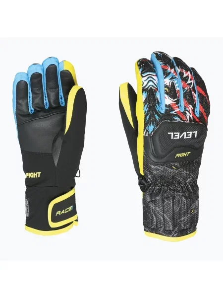 Скиорски ръкавици Level Race Replica black/yellow черно