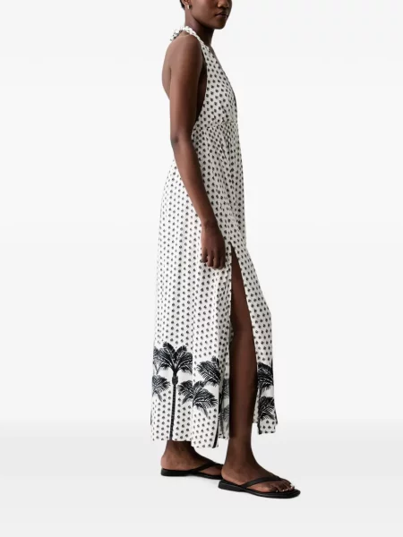 Rochie Marc O'polo cu imagine cu gât halter alb