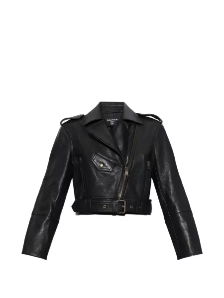 Cu centură geacă Balmain negru