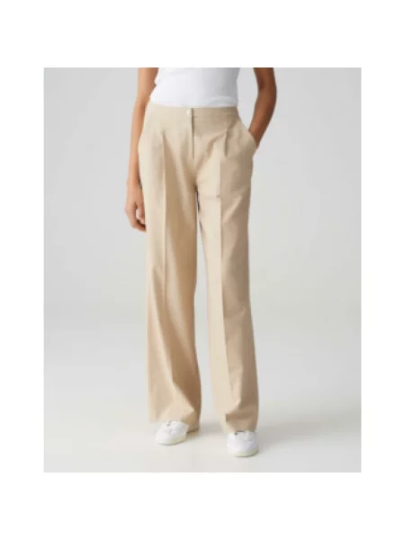 Opus Spodnie Marlena Maiga beige beżowe