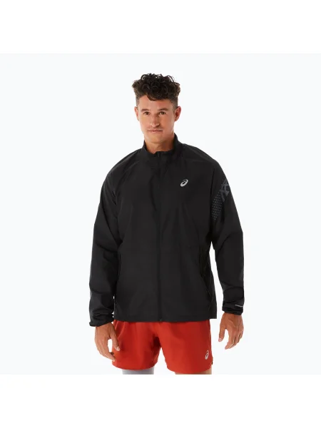 Férfi futódzseki ASICS Icon performance black. Méret: M fekete
