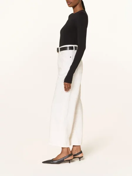 Haikure Rovné Džíny Betty Bull off white bílé