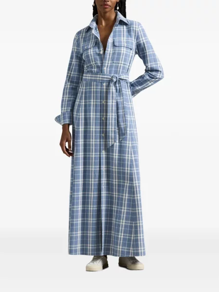 Polo Polo Ralph Lauren z twillu do kolan plisowane żółte