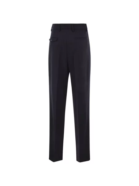Pantaloni Weekend Max Mara de lână albastru