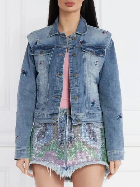 Desigual De blugi geacă CHAQ_FIONA albastru