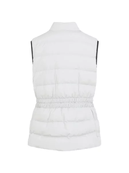Matlasat cu centură vestă Moncler alb