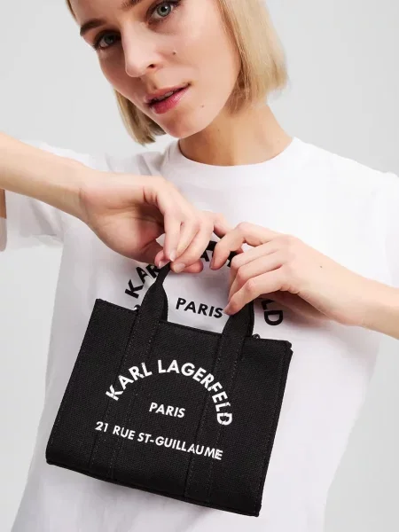 Shopper torbica Karl Lagerfeld crna