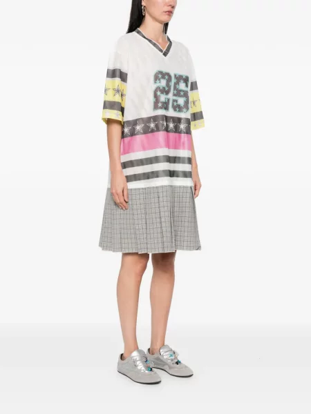 Rochie mini Chopova Lowena cu dungi de costum alb