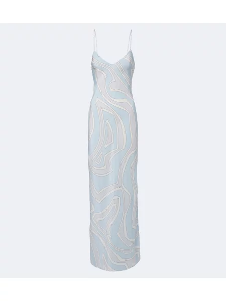 Rochie Pucci de mătase albastru