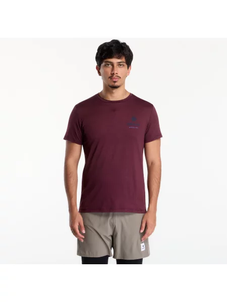 Tricou SAYSKY Statement Pace T-Shirt Burgundy L