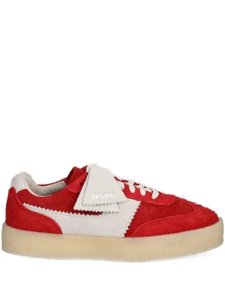 Sneakerși Clarks Originals din piele de căprioară roșu