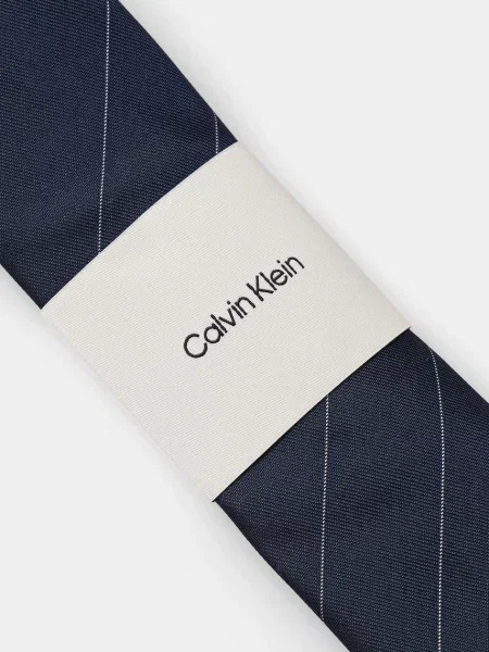 Calvin Klein selyem nyakkendő sötétkék kék