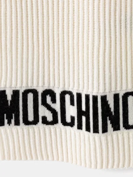Moschino fular pentru bărbați cu lână bej