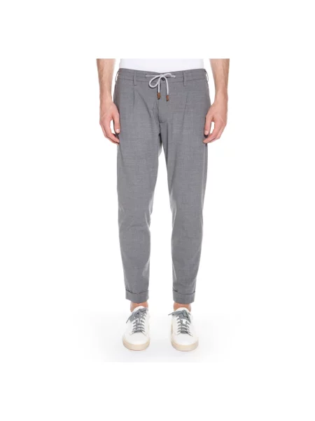 Joggery Eleventy zamszowe niebieskie