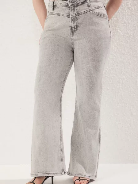 Trendyol Curve Jeans deschis gri