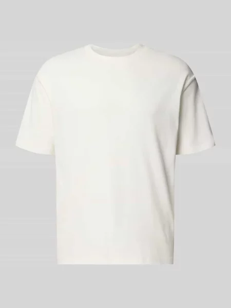 T-shirt o kroju relaxed fit z czystej bawełny Marc O'polo Denim biała