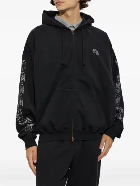 Hanorac cu glugă Vetements cu imagine negru