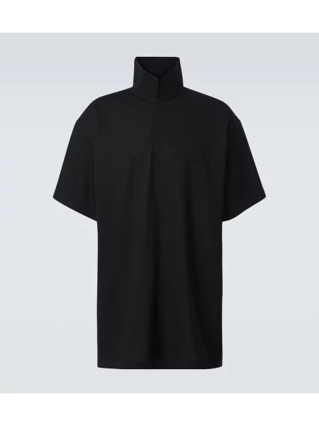 Polo majica Balenciaga črna