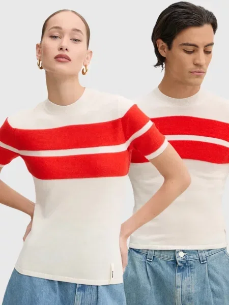 Sunnei pulover de lana light bej