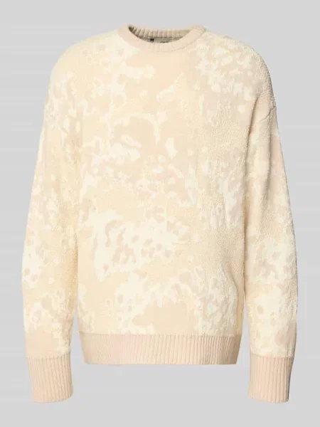 Sweter z dzianiny o kroju oversized z prążkowanymi wykończeniami G-star Raw biały