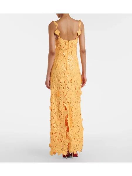 Rochie Simkhai cu broderie galben