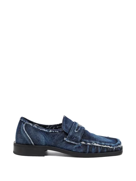 Pantofi loafer Diesel zdrențuiți albastru