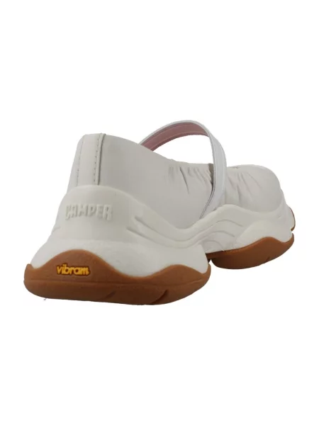 Camper balerini de piele Karst 2 alb
