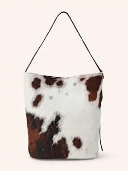 Viamailbag Torba Worek Hobo Cow braun biała