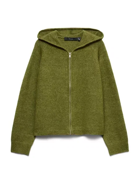 VERO MODA Geacă tricotată VMBESTI închis verde
