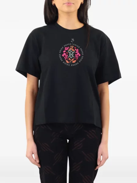 Tricou Daily Paper cu imagine negru