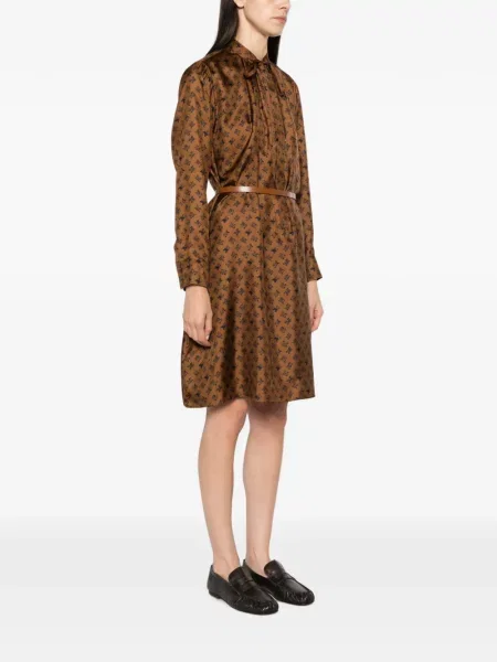 Rochie midi Max Mara cu imagine maro