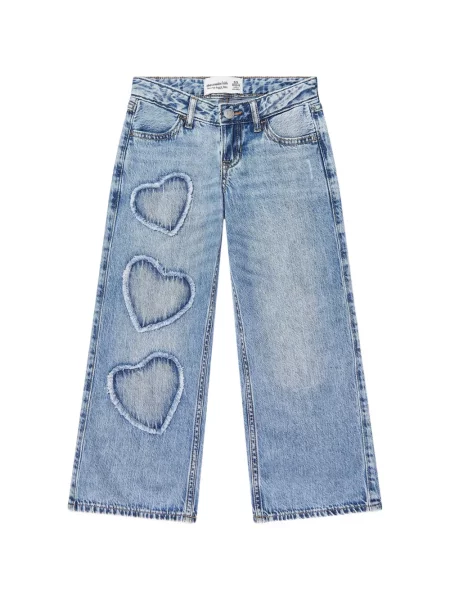 Jeansy dziecięce Abercrombie Fitch niebieskie