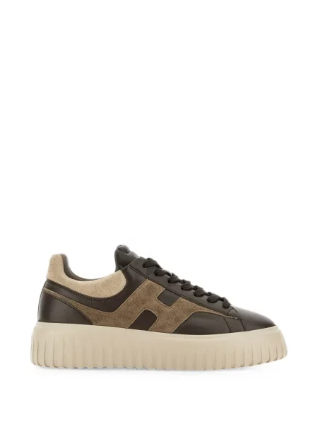 Sneakerși Hogan cu dungi maro