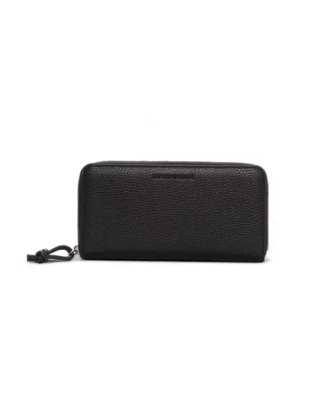 Portfel Emporio Armani skórzany czarny