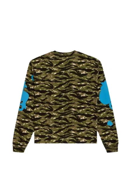 Hanorac Sp5der cu imagine cu model camuflaj verde