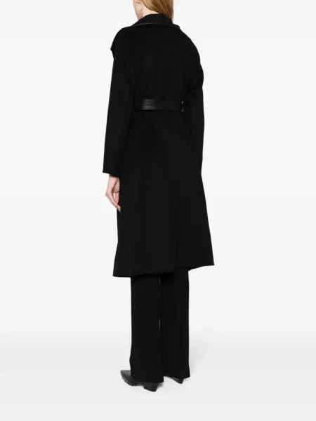 Palton Tahari din piele negru