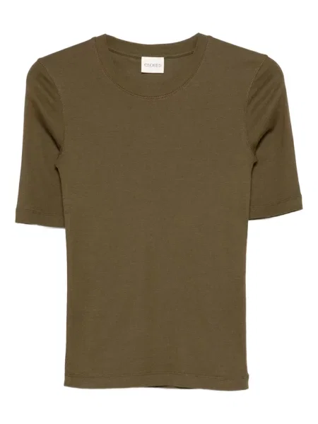 Tricou Closed scurt verde