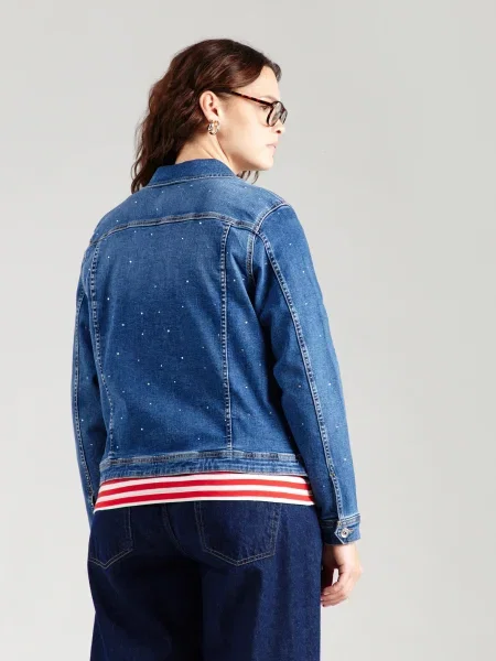 ONLY Carmakoma Prehodna jakna CARWILLY moder denim