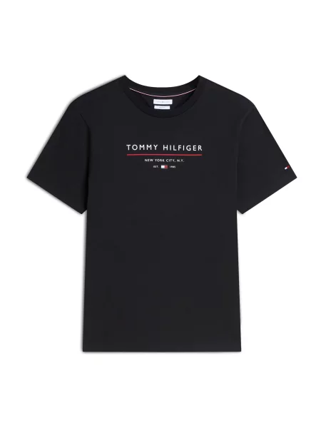 TOMMY HILFIGER Tricou roșu alb negru