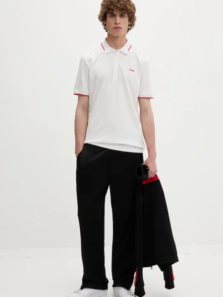 Tricou polo Hugo bej