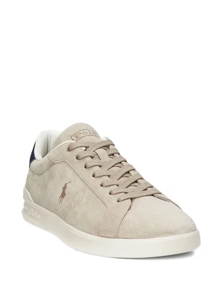 Μισό φερμουάρ sneakers Polo Ralph Lauren λευκό
